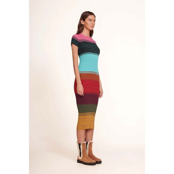 Staud Colleen Dress - S - Mosaic Stripe - Picture 4 of 5
